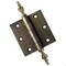 Embassy 3 x 3 Solid Brass Hinge, Antique Brass Finish with Urn Tips 3030US5U-1 - alternate 1